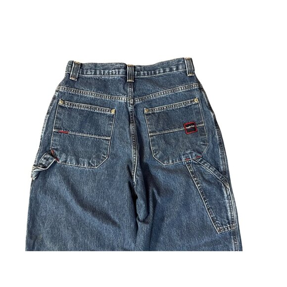 Vintage Bugle Boy Jeans Boys 14 Husky Carpenter Blue Denim 100% Cotton Y2K - Picture 6 of 15